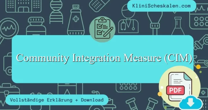Community Integration Measure (CIM) auf Deutsch PDF